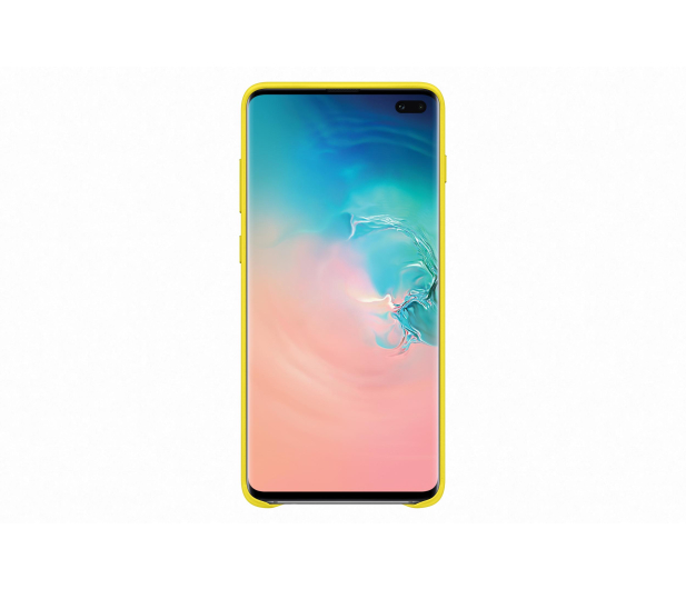 Samsung Leather Cover do Galaxy S10+ żółty - 478406 - zdjęcie 4
